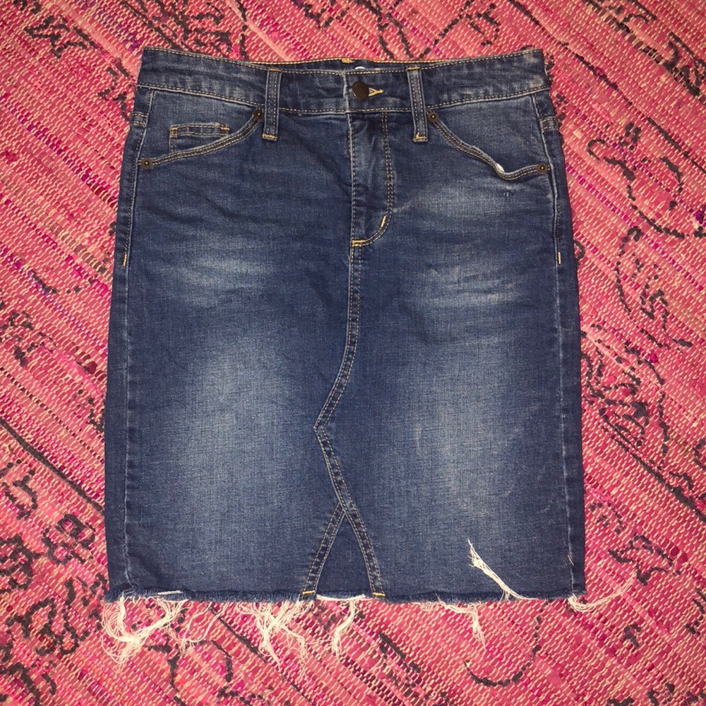 Universal Thread Midi Denim Skirt